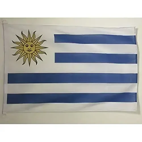 Uruguay NAUTICAL Flag 18'' x 12'' - Uruguayan flags 30 x 45 cm. - Banner 12x18 in for boat - AZ FLAG 