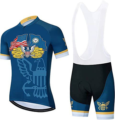 U.S. Marine Corps Cycling Sets Bike Uniform Summer Cycling Jersey Set Road Bicycle Jerseys MTB Breathable Cycling Clothing XXL - 1