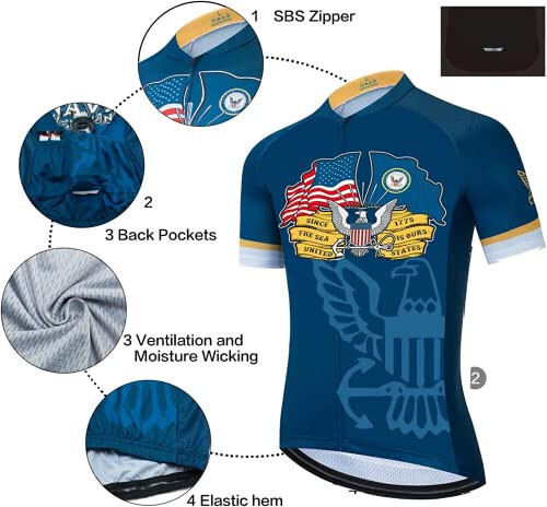 U.S. Marine Corps Cycling Sets Bike Uniform Summer Cycling Jersey Set Road Bicycle Jerseys MTB Breathable Cycling Clothing XXL - 3