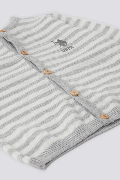 U.S. Polo Assn Baby Girl Cardigan with Bone Buttons - U.S. POLO ASSN. (1)