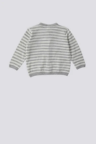 U.S. Polo Assn Baby Girl Cardigan with Bone Buttons - 4