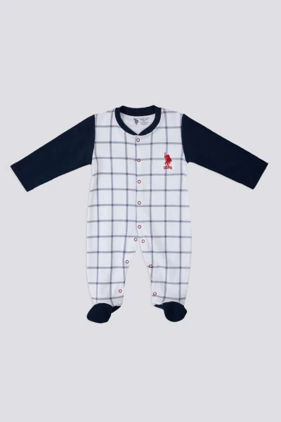 U.s. Polo Assn Cutie Cream Baby Jumpsuit - U.S. POLO ASSN.