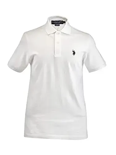 U.S. Polo Assn. Erkaklar klassik polo ko'ylagi, ikki tugmali pike polo ko'ylagi, yozgi moda golf ko'ylagi - 1