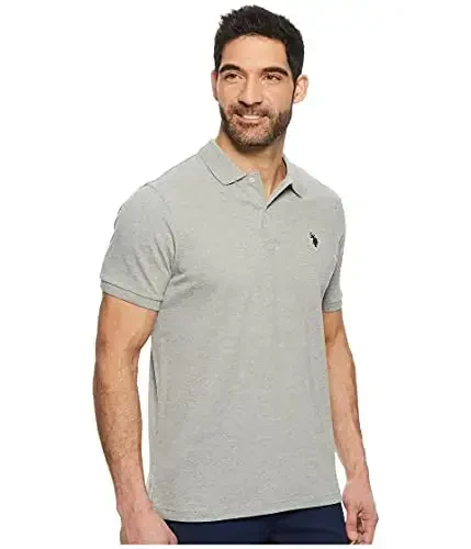 U.S. Polo Assn. Erkaklar klassik polo ko'ylagi, ikki tugmali pike polo ko'ylagi, yozgi moda golf ko'ylagi - 4