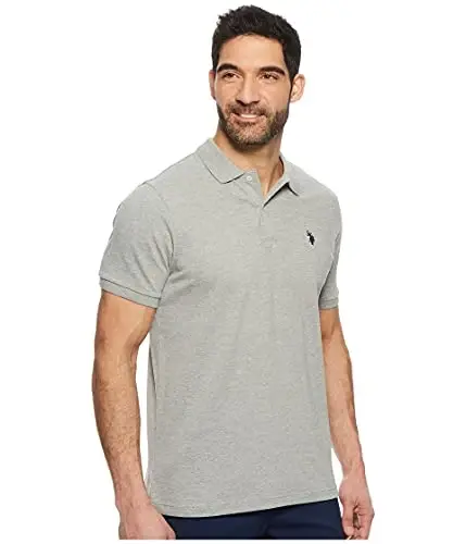 U.S. Polo Assn. Erkaklar klassik polo ko'ylagi, ikki tugmali pike polo ko'ylagi, yozgi moda golf ko'ylagi - 4