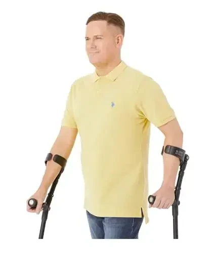 U.S. Polo Assn. Erkaklar klassik polo ko'ylagi, ikki tugmali Pique polo ko'ylagi, yozgi moda golf ko'ylagi - 2