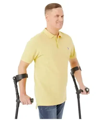 U.S. Polo Assn. Erkaklar klassik polo ko'ylagi, ikki tugmali Pique polo ko'ylagi, yozgi moda golf ko'ylagi - 4