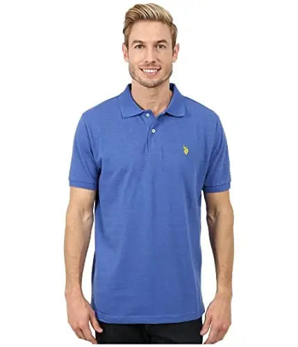 U.S. Polo Assn. Erkaklar klassik polo ko'ylagi, ikki tugmali Pique polo ko'ylagi, yozgi moda golf ko'ylagi 