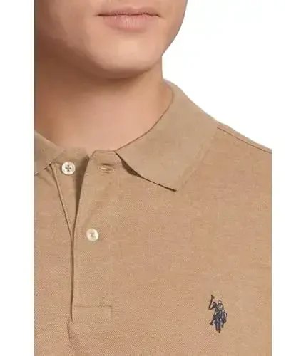 U.S. Polo Assn. Erkaklar klassik polo ko'ylagi, ikki tugmali Pique polo ko'ylagi, yozgi moda golf ko'ylagi - 4