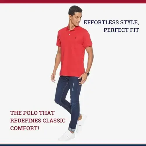 U.S. Polo Assn. Erkaklar klassik polo ko'ylagi, ikkita tugmachali pike polo ko'ylagi, yozgi moda golf ko'ylagi - 5