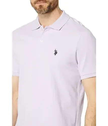 U.S. Polo Assn. Erkaklar klassik polo ko'ylagi, ikkita tugmachali pike polo ko'ylagi, yozgi moda golf ko'ylagi - 3
