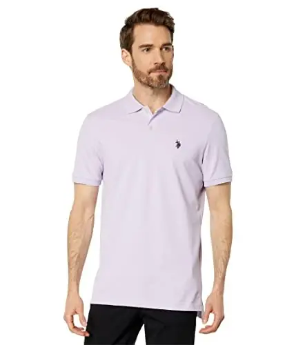 U.S. Polo Assn. Erkaklar klassik polo ko'ylagi, ikkita tugmachali pike polo ko'ylagi, yozgi moda golf ko'ylagi - 1