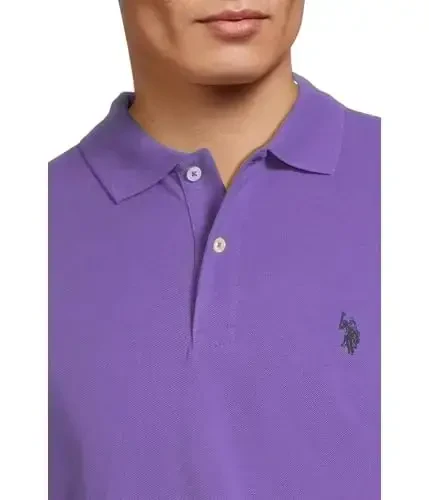 U.S. Polo Assn. Erkaklar klassik polo ko'ylagi, ikkita tugmachali Pique polo ko'ylagi, yozgi moda golf ko'ylagi - 4