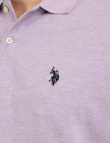 U.S. Polo Assn. Erkaklar klassik polo ko'ylagi, ikkita tugmali pike polo ko'ylagi, yozgi moda golf ko'ylagi - 3