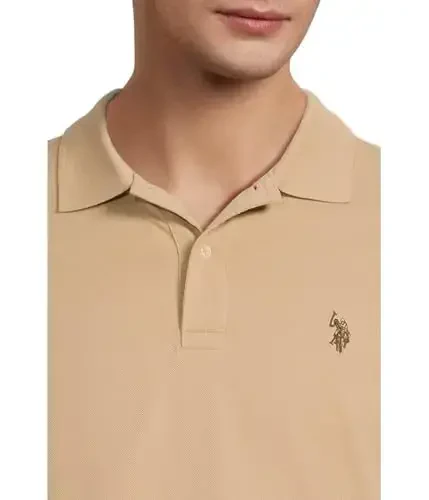 U.S. Polo Assn. Erkaklar klassik polo ko'ylagi, ikkita tugmali pike polo ko'ylagi, yozgi moda golf ko'ylagi - 4