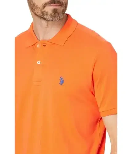 U.S. Polo Assn. Erkaklar klassik polo ko'ylagi, ikkita tugmali Pique polo ko'ylagi, yozgi moda golf ko'ylagi - 3