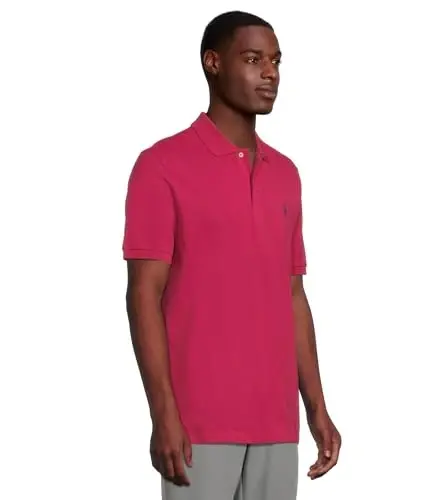 U.S. Polo Assn. Erkaklar klassik polo ko'ylagi, ikkita tugmali Pique polo ko'ylagi, yozgi moda golf ko'ylagi - 2