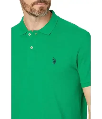 U.S. Polo Assn. Erkaklar klassik polo ko'ylagi, ikkita tugmali Pique polo ko'ylagi, Yozgi moda golf ko'ylagi - 3