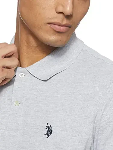 U.S. Polo Assn. Erkaklar klassik polo ko'ylagi, ikkita tugmali Pique polo ko'ylagi, yozgi moda golf ko'ylagi - 3