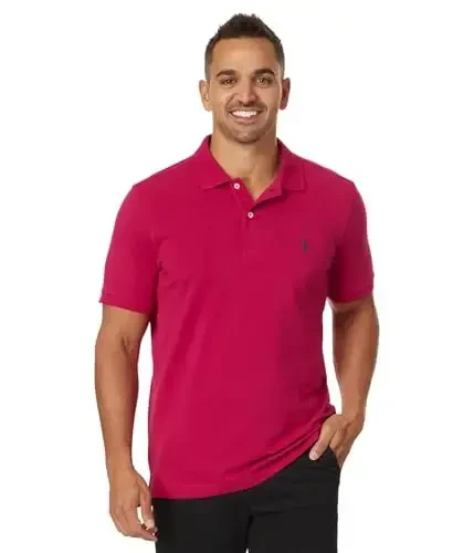 U.S. Polo Assn. Erkaklar klassik polo ko'ylagi, ikkita tugmali Pique polo ko'ylagi, yozgi moda golf ko'ylagi - 1