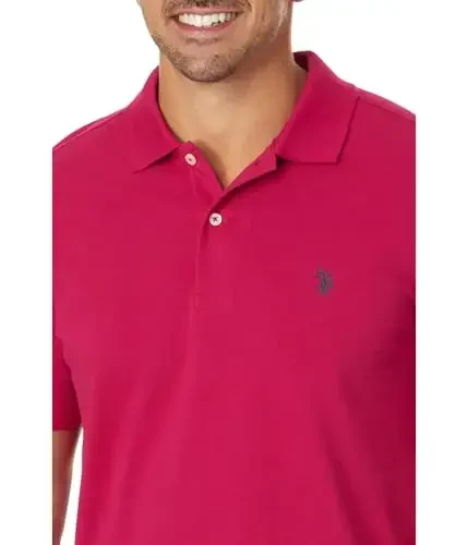 U.S. Polo Assn. Erkaklar klassik polo ko'ylagi, ikkita tugmali Pique polo ko'ylagi, yozgi moda golf ko'ylagi - 3
