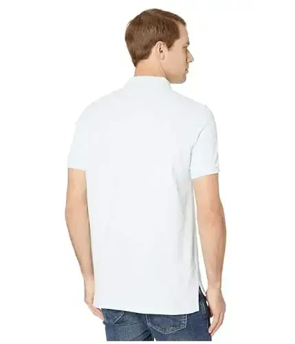 U.S. Polo Assn. Erkaklar uchun kichik ponili tekis paxtali pike polo - 3