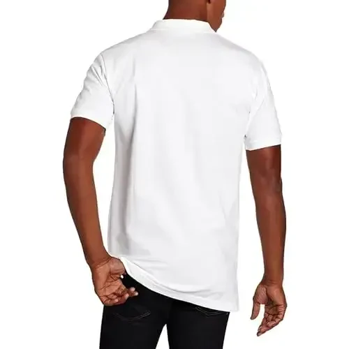 U.S. Polo Assn. Erkaklar uchun kichik ponili tekis paxtali pike polo - 3