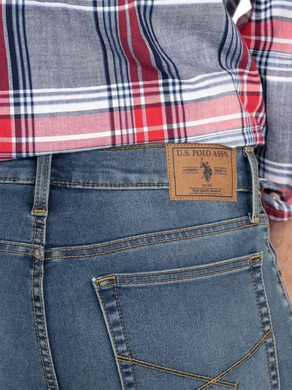 U.S. Polo Assn. Erkaklar uchun Triko Dejim Jean - 3
