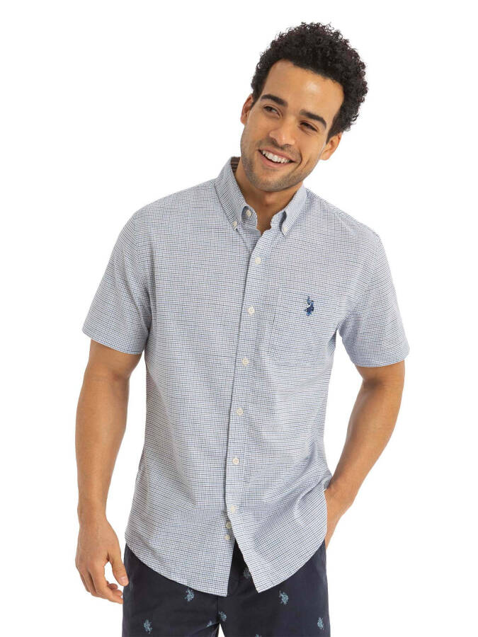 U.S. Polo Assn. Men's Short Sleeve Buttondown Shirt- - 1
