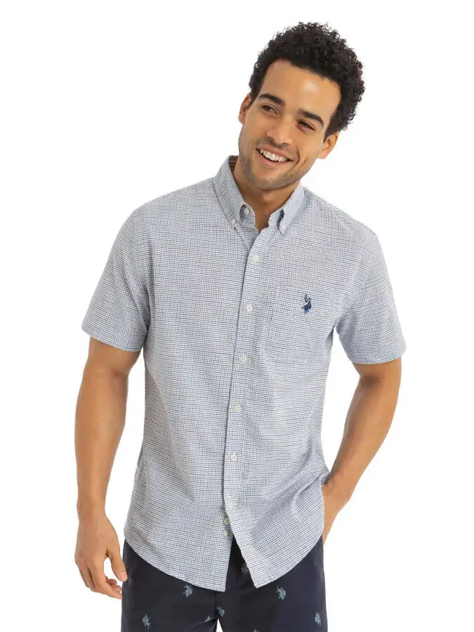 U.S. Polo Assn. Men's Short Sleeve Buttondown Shirt - 1