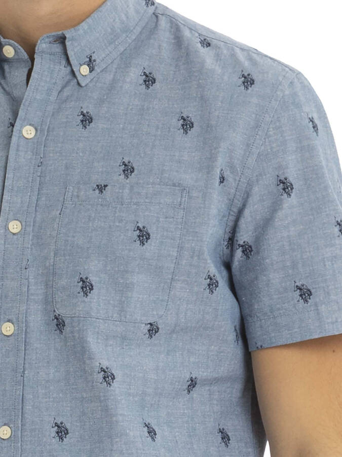 U.S. Polo Assn. Men's Short Sleeve Buttondown Shirt- - 3