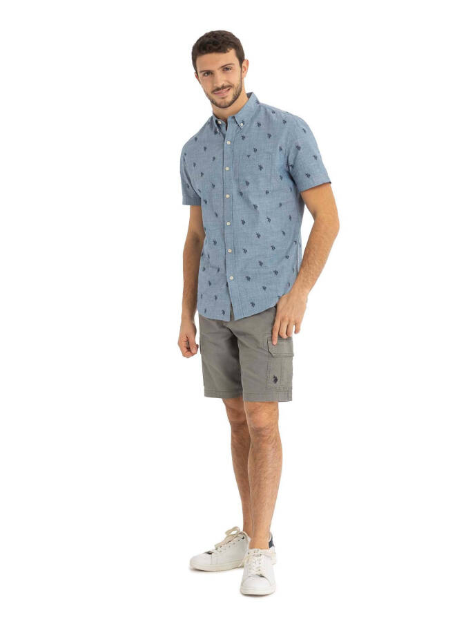 U.S. Polo Assn. Men's Short Sleeve Buttondown Shirt- - 4