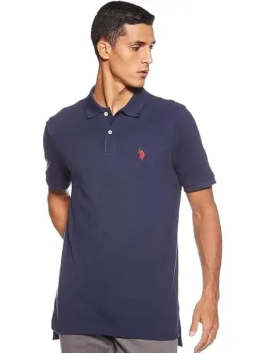 U.S. Polo Assn. Men's Classic Polo Shirt, Two-Button Closure Pique Polo Shirt, Summer Fashion Golf Shirt | Two-Button Closure Pique Polo Shirt, Summer Fashion Golf Shirt - U.S. POLO ASSN. (1)