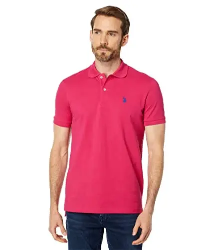 U.S. Polo Assn. Men's Classic Polo Shirt, Two-Button Closure Pique Polo Shirt, Summer Fashion Golf Shirt | Two-Button Closure Pique Polo Shirt, Summer Fashion Golf Shirt - U.S. POLO ASSN.