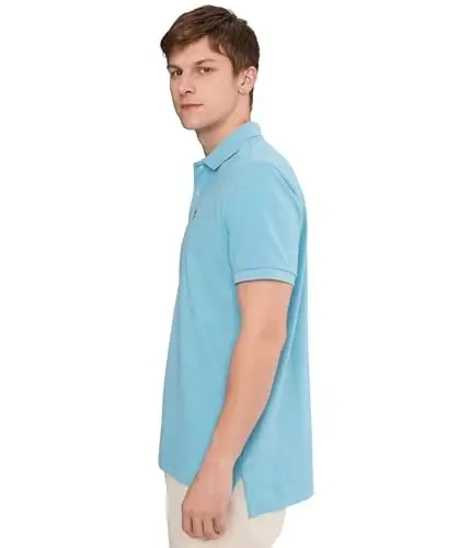 U.S. Polo Assn. Men's Classic Polo Shirt, Two-Button Closure Pique Polo Shirt, Summer Fashion Golf Shirt | Two-Button Closure Pique Polo Shirt, Summer Fashion Golf Shirt - 3