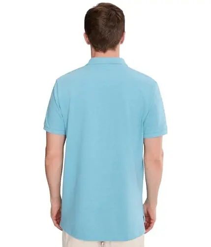 U.S. Polo Assn. Men's Classic Polo Shirt, Two-Button Closure Pique Polo Shirt, Summer Fashion Golf Shirt | Two-Button Closure Pique Polo Shirt, Summer Fashion Golf Shirt - 4