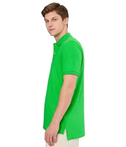 U.S. Polo Assn. Men's Classic Polo Shirt, Two-Button Closure Pique Polo Shirt, Summer Fashion Golf Shirt | Two-Button Closure Pique Polo Shirt, Summer Fashion Golf Shirt - 3