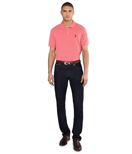 U.S. Polo Assn. Men's Classic Polo Shirt, Two-Button Closure Pique Polo Shirt, Summer Fashion Golf Shirt | Two-Button Closure Pique Polo Shirt, Summer Fashion Golf Shirt - U.S. POLO ASSN. (1)