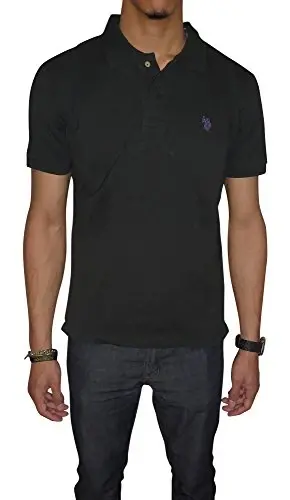 U.S. Polo Assn. Men's Classic Polo Shirt, Two-Button Closure Pique Polo Shirt, Summer Fashion Golf Shirt | Two-Button Closure Pique Polo Shirt, Summer Fashion Golf Shirt - 1