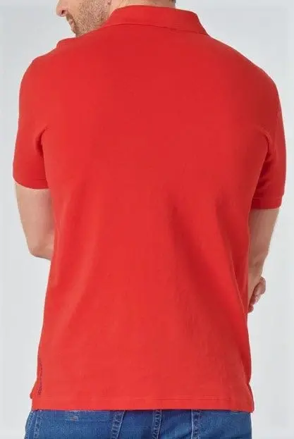 U.S. Polo Assn. Men's Classic Polo Shirt, Two-Button Closure Pique Polo Shirt, Summer Fashion Golf Shirt - 3