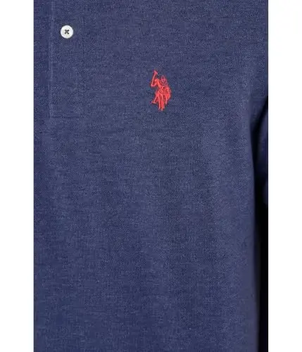 U.S. Polo Assn. Men's Classic Polo Shirt, Two-Button Closure Pique Polo Shirt, Summer Fashion Golf Shirt | Two-Button Closure Pique Polo Shirt, Summer Fashion Golf Shirt - 5
