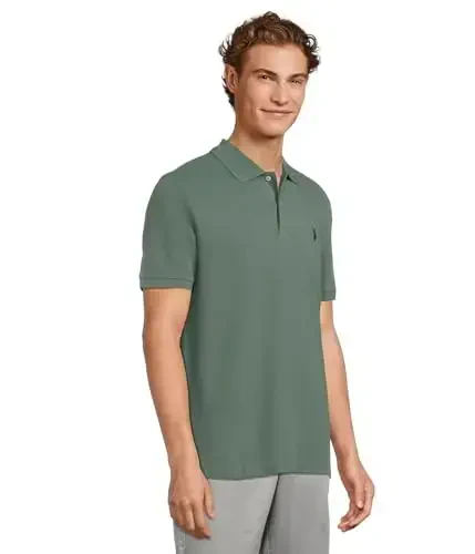 U.S. Polo Assn. Men's Classic Polo Shirt, Two-Button Closure Pique Polo Shirt, Summer Fashion Golf Shirt - 2