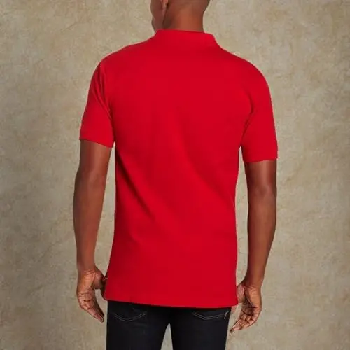 U.S. Polo Assn. Men's Classic Polo Shirt, Two-Button Closure Pique Polo Shirt, Summer Fashion Golf Shirt - 5