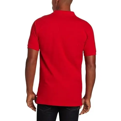 U.S. Polo Assn. Men's Classic Polo Shirt, Two-Button Closure Pique Polo Shirt, Summer Fashion Golf Shirt - 6