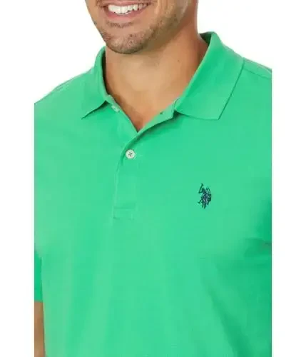 U.S. Polo Assn. Men's Classic Polo Shirt, Two-Button Closure Pique Polo Shirt, Summer Fashion Golf Shirt - 3