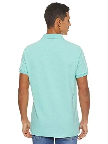 U.S. Polo Assn. Men's Classic Polo Shirt, Two-Button Closure Pique Polo Shirt, Summer Fashion Golf Shirt - 2