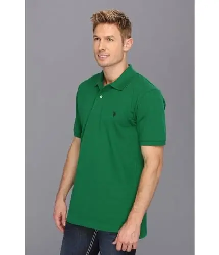 U.S. Polo Assn. Men's Classic Polo Shirt, Two-Button Closure Pique Polo Shirt, Summer Fashion Golf Shirt | Two-Button Closure Pique Polo Shirt, Summer Fashion Golf Shirt - U.S. (1)