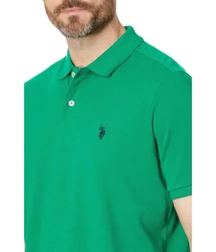 U.S. Polo Assn. Men's Classic Polo Shirt, Two-Button Closure Pique Polo Shirt, Summer Fashion Golf Shirt | Two-Button Closure Pique Polo Shirt, Summer Fashion Golf Shirt - 4