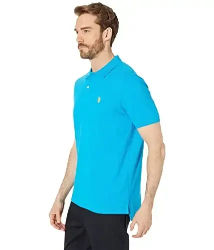 U.S. Polo Assn. Men's Classic Polo Shirt, Two-Button Closure Pique Polo Shirt, Summer Fashion Golf Shirt - U.S. POLO ASSN. (1)