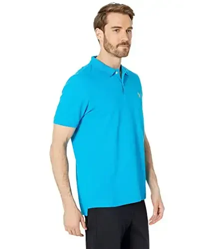 U.S. Polo Assn. Men's Classic Polo Shirt, Two-Button Closure Pique Polo Shirt, Summer Fashion Golf Shirt - 4